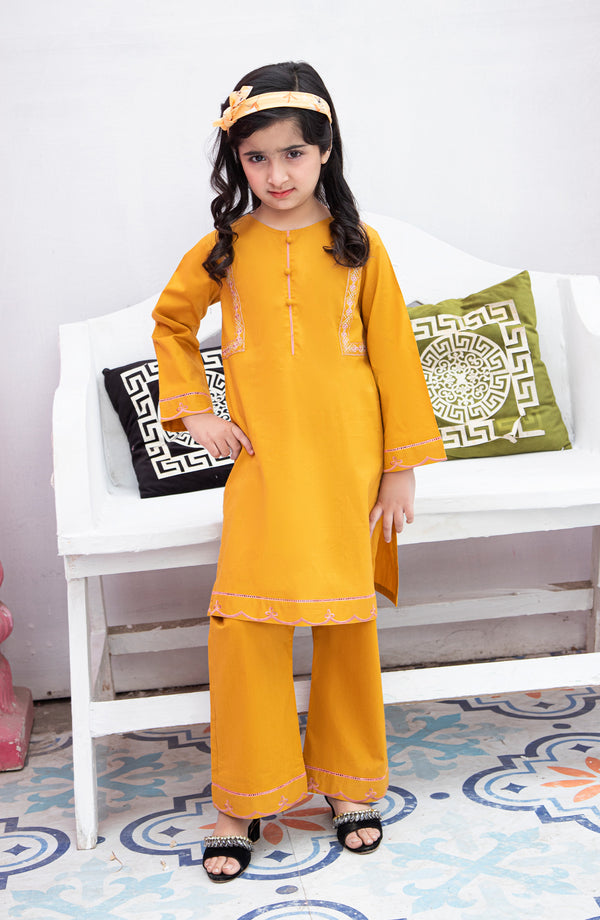 GIRL SUIT F/S (EMBROIDERY) - Fig Kids 