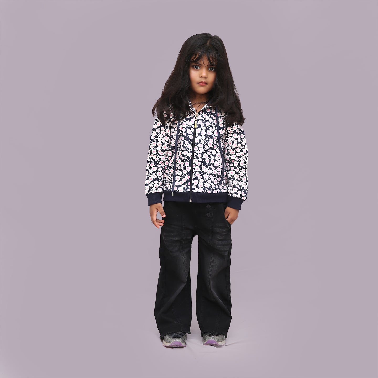 GIRLS ZIPPER HOODIE