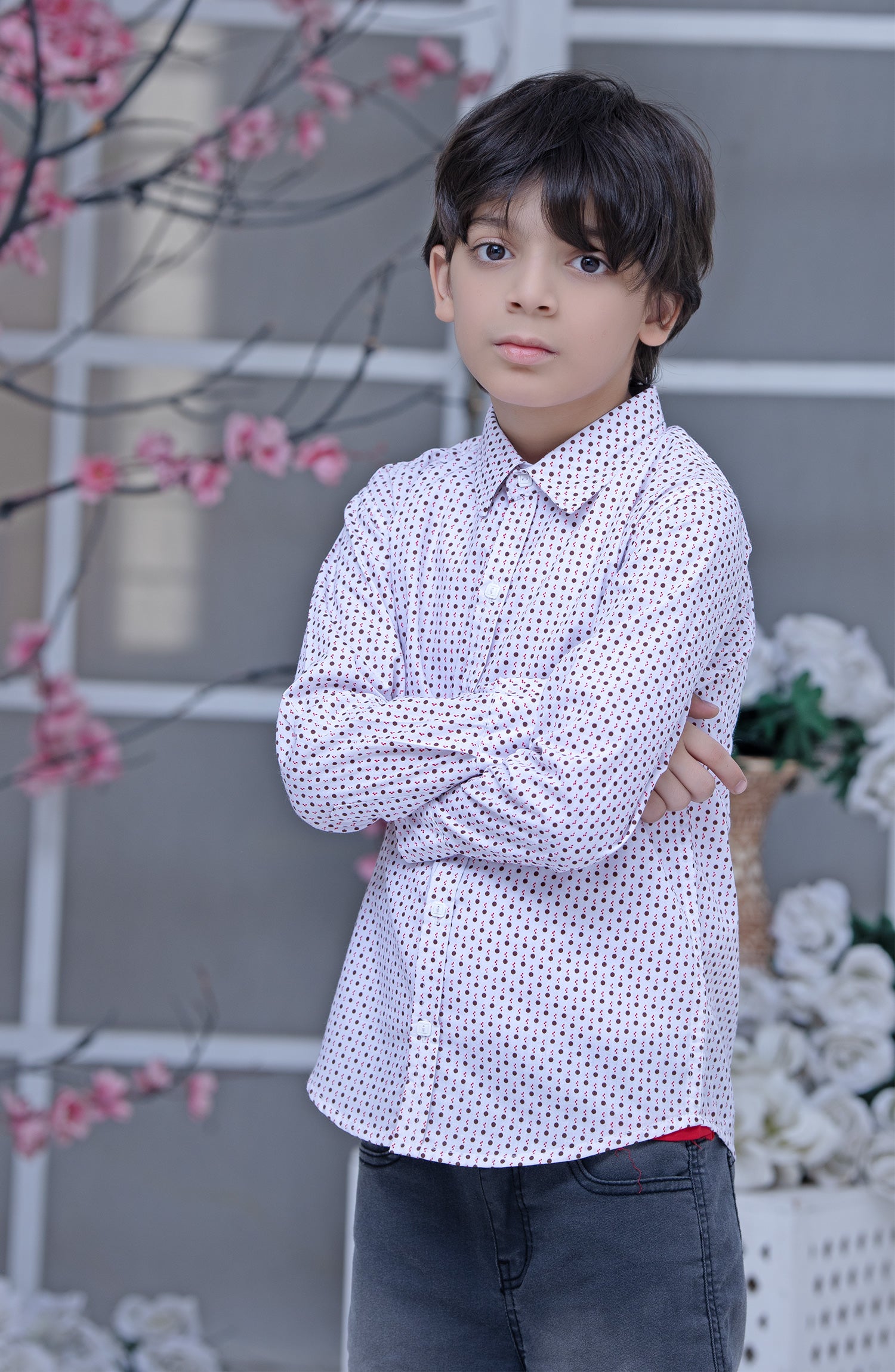 CASUAL SHIRT POLKA F/S