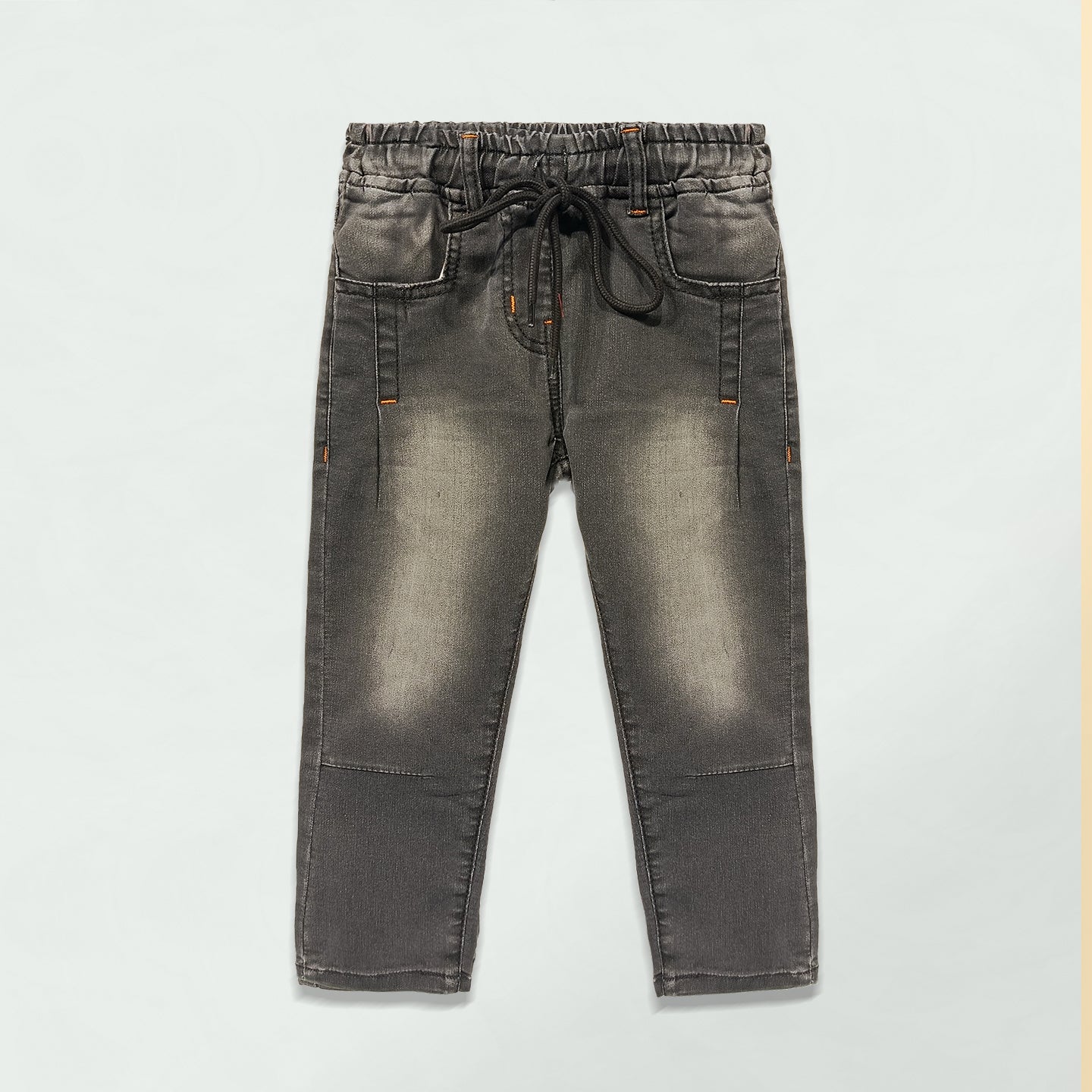 GIRLS DENIM PANT BLK