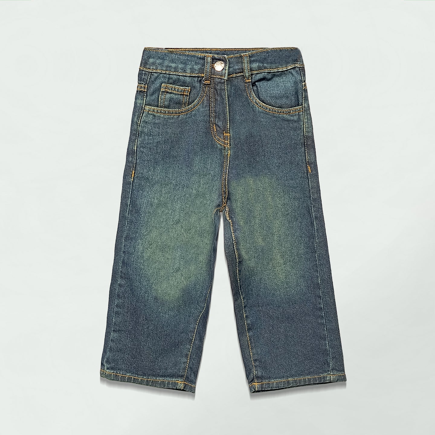 GIRLS  DENIM PANT BLUE