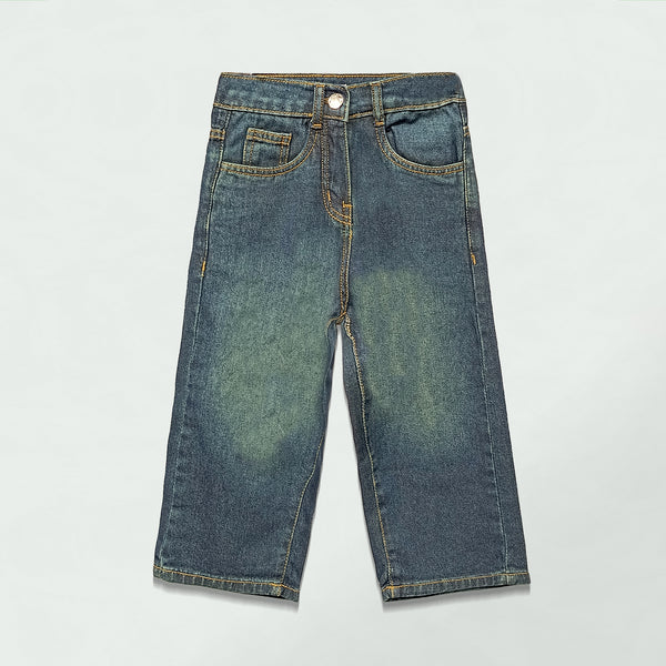 GIRLS  DENIM PANT BLUE