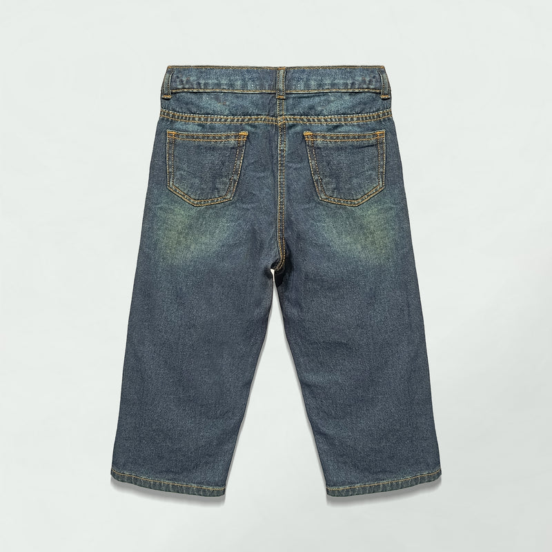 GIRLS  DENIM PANT BLUE
