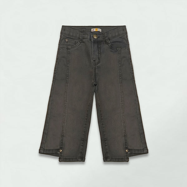 GIRLS  DENIM PANT BLACK