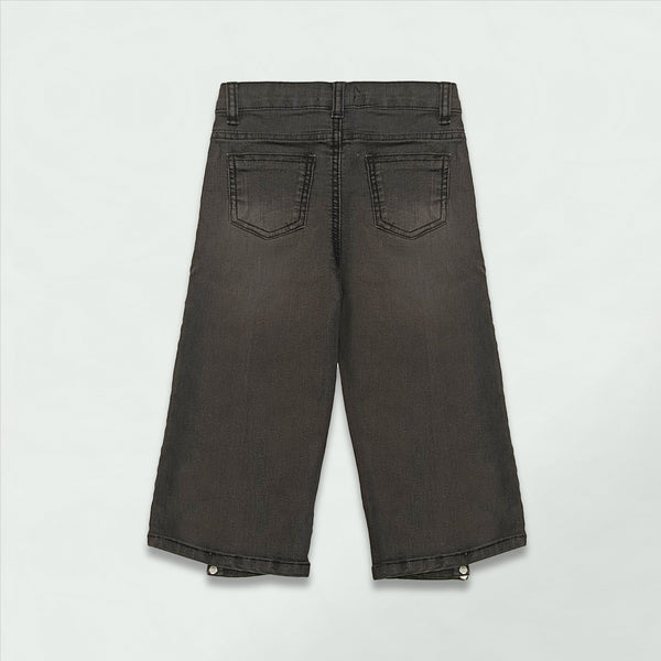 GIRLS  DENIM PANT BLACK