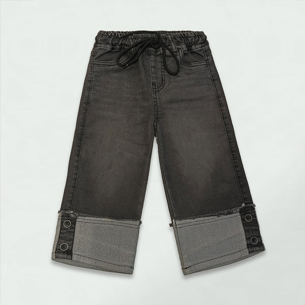GIRLS  DENIM PANT BLACK